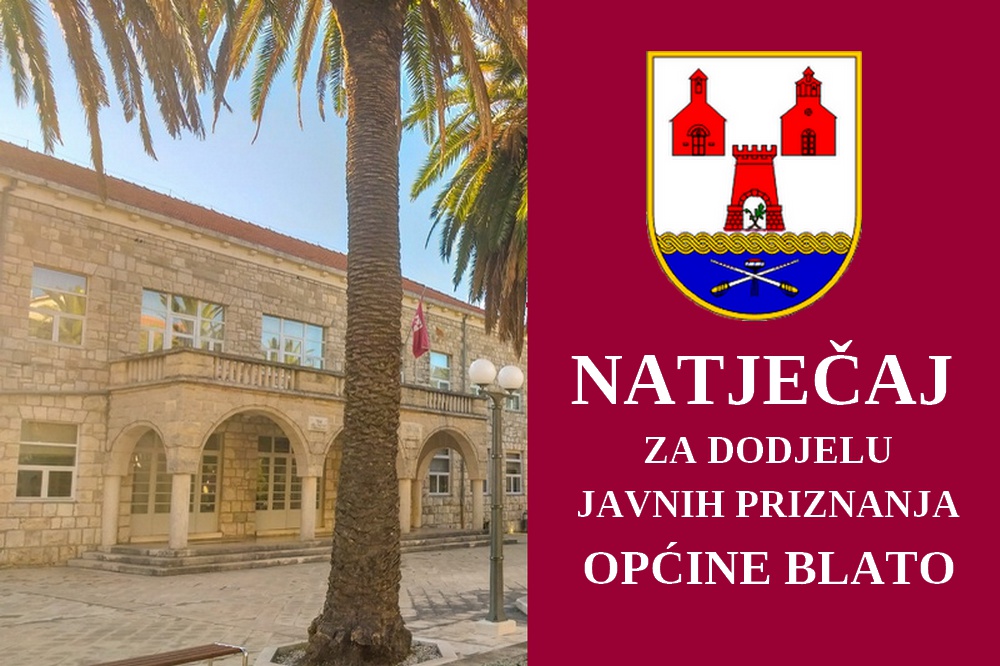 Natjecaj Javna Priznanja Opcine Blato 2024